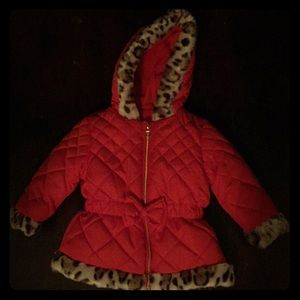 Red cheetah print jacket